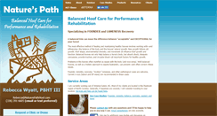 Desktop Screenshot of naturespathhoof.com